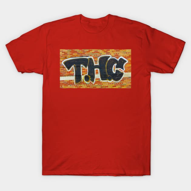 THC Graffiti wall art old school T-Shirt by ThomasGallant